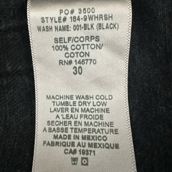 RE/DONE High Rise Washed Black Cut Off Denim Shorts Size 30 - Picture 12 of 12